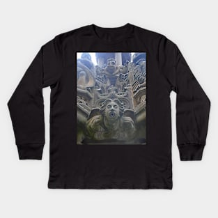 Fountain Detail (14), Linlithgow Palace, Scotland Kids Long Sleeve T-Shirt